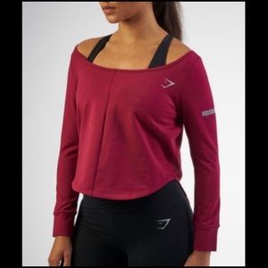 NWT Gymshark Studio Jumper Beet Purple SMALL
